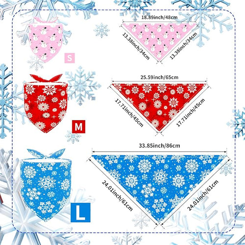 30 Pcs Winter Dog Bandanas Bulk Stitch Dog Bandanas - Image 2