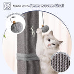 Large Cat Scratching Post with Heavy Duty Base 33" Sturdy Square Sisal Scracher - Image 3