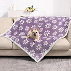Waterproof Blanket for Dog Cat or Adult, Cute 3D Textured Flower Dog Blanket by Yaning