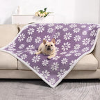 Waterproof Blanket for Dog Cat or Adult, Cute 3D Textured Flower Dog Blanket - Image 6