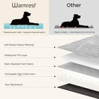 2-Pack Waterproof Dog Bed Medium Size Dogs, Plush Cushion & Orthopedic - Image 5