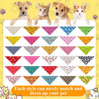 Sanwuta 120 Pcs Bandanas for Dogs Bulk Dog Bone and Paw Print Pattern Triangle - Image 3