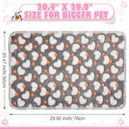 Chumia 18 Pcs Fleece Pet Blanket Soft Warm Sleep Mat Fluffy Cute Puppy Supplies - Image 2