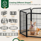 Yaheetech Dog Playpen Outdoor, 24 inch 8 Panels Dog Pen Indoor Heavy Duty Puppy - Image 7