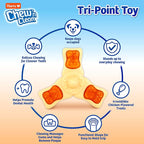 Chew ‘n Clean Chew Toy and Treat in One Chicken Flavored Tri-Point Dog Toy - Image 2