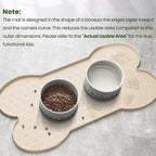 Dog Food Mat Anti-Slip Silicone Dog Bowl Mat Thicker Pet Placemat Waterproof - Image 2