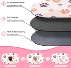 Large Pet Feeding Mat – 28''x17'' Absorbent Dog Mat - Image 2