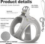 Fida Comfy Dog Harness with Leash, Soft Puppy Vest Escape Proof, Breathable - Image 2