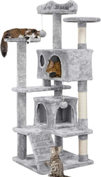 Yaheetech 54in Cat Tree Cat Tower w/Scratching Posts, Double Condos and by Yaheetech