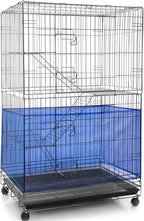 Shappy Large Bird Cage Seed Catcher, Bird Cage Cover Net Skirt Guard, by Shappy