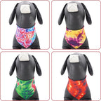 30 Pcs Tie Dye Dog Bandanas for Small Dogs Stitch Dog Bandana Bulk Reversible - Image 4