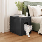 Litter Box Enclosure, Waterproof & Weatherproof Plastic Cat House - Image 3