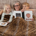 Bnuitland Leopard Print Flannel Blanket, Large Size 108x90 Inches - Image 2