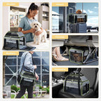 Lekereise Top-Expandable Pet Carrier 18x13x9.5 Inch Southwest Frontier Airline - Image 7