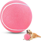 HETOO Large Dog Tennis Balls: 9.5 inch Pink Dog Toys- Giant Big Outdoor Dog by HETOO