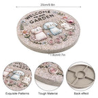 Garden Stepping Stones Outdoor, 9.8" Resin Pet Cat Dog Bunny Stepping Stone - Image 2