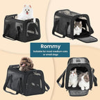 19 x 12 x 12 Large Cat Car Carrier – Roomy Escape-Proof Cat Car Seat - Image 8