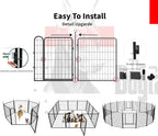 Dog Play Pen Indoors/Outdoor, 12 Panels Dogs Pen Play Pen - Image 6