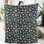 Dog Blankets for Large Dogs, Soft Fluffy Flannel Pet Blanket Mat Cover for Bed - Image 6
