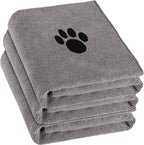 3 Pack Microfiber Dog Towels for Drying Dogs, Super Absorbent and Soft Pet by Puomue
