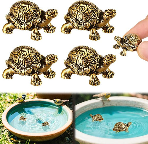 4 Pcs Mini Copper Bath Disk Ornaments Brass Bird Bath Purification Disks by Unknown