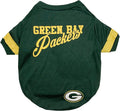 Green Bay Packers Dog & Cat T-Shirt, Small. NFL Team Football Shirt by PETSFIRST