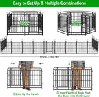 Heavy Duty Dog Playpen: 8 Steel Panels 47" Height, Square Steel Pipe - Image 7