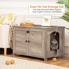 HOOBRO Litter Box Enclosure, Cat Litter Box Furniture - Image 2