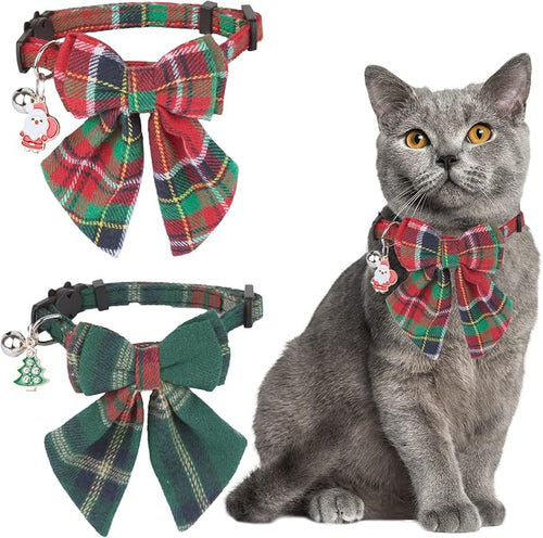 ADOGGYGO Christmas Cat Collars Breakaway by ADOGGYGO
