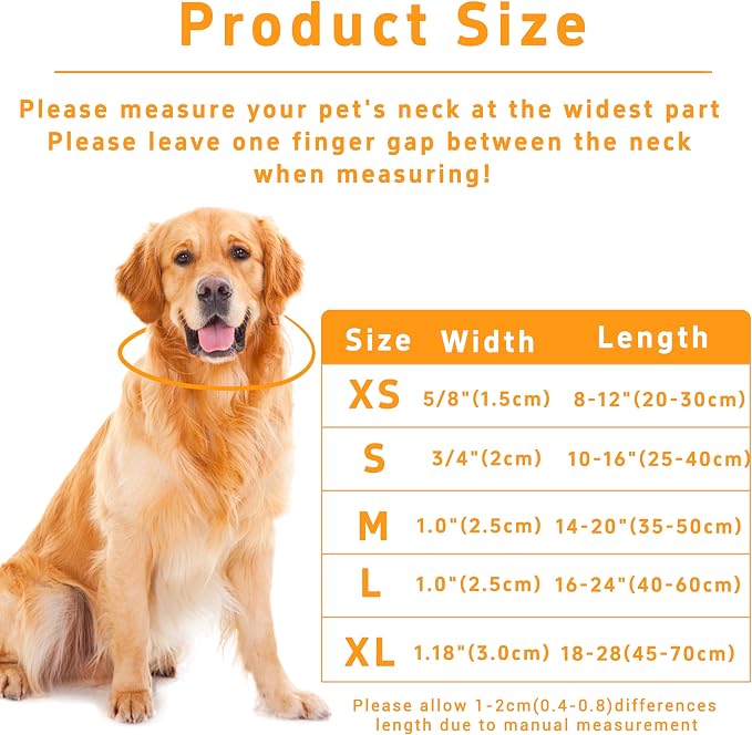 Dog Collar for Boys Girls, Puppy Collar for Small Medium Large Dogs, Adjustable - Image 3