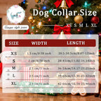 Christmas Dog Collar, Unique Style Paws Red Green Strips Dog Collar - Image 6