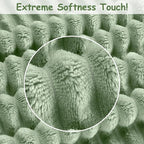 Soft Fleece Baby Blanket Ultra Cozy Green Baby Blankets - Image 6