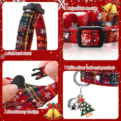 6 Pack Christmas Cat Collar - Image 2