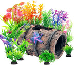 CousDUoBe Fish Broken Barrel Decor Fish Tank Decorations Betta Fish Tank by CousDUoBeAquariumfishtankdecoration