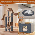 Cat Scratch Mat, 118.5"x15.9" Trimmable Self-Adhesive Cats Scratch Carpet - Image 5