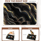 Marble Pet Feeding Mat, Non-Slip Rubber Backing Mat, Cat Dog Accessories - Image 2