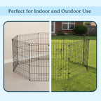 Puppy Playpen - Foldable Metal Exercise Enclosure - Indoor/Outdoor Fence - Image 4