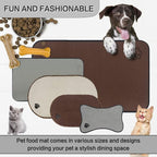 Sinland Microfiber Extra-Large Pet Food Mat Dog Feeding Mat Pet Bowl Mat - Image 8