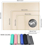 Ptlom Pet Placemat for Dog and Cat, Waterproof Non-Slip Silicone Feeding Bowl - Image 2