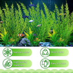 Fish Tank Accessories Large Plants, Aquarium Decor Plastic Plants 3pcs - Image 3
