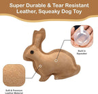 SPOT Dura-Fused Leather Rabbit Dog Toy – Durable Real Leather & Jute Chew Toy - Image 4