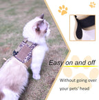 Tactical Cat Harness and Leash for Walking Escape Proof, Desert Camo, - Image 4