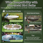 Bird Bath Copper Disk, 99.99% Pure Copper Metal Disc Bird Bath Cleaner - Image 5