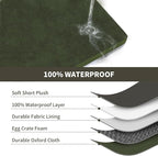 Large Comfy Washable Dog Bed, Orthopedic Egg Crate Foam Dog Crate Mat - Image 5