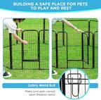BestPet | Dog Playpen | 32 Inch, 6 Panels | Heavy Duty Metal Pet Exercise Pen | - Image 2