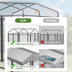 Mr IRONSTONE Outdoor Dog Kennel Heavy Duty Metal Dog Enclosure - Image 3