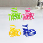 Cat Spring Toys 30 Packs, Plastic Colorful Springs Cat Toys - Image 4