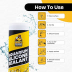 Aquarium Silicone Sealant Clear 2x10.14 Fl oz Cartridge - Image 3