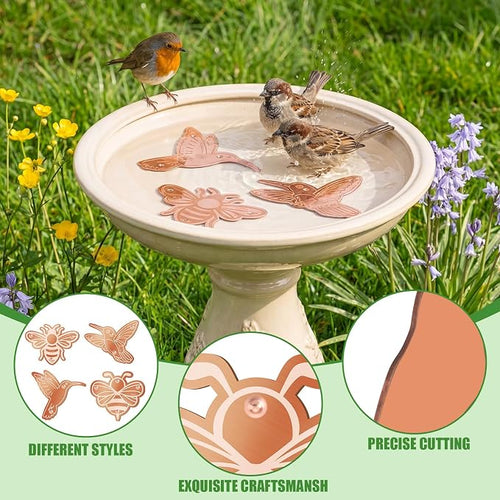 4 Pack Bird Bath Copper Disk Bird Bath Purification Disk - Image 2
