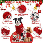 Dog Christmas Sweater, Soft Warm Pet Clothes Coat - Image 3
